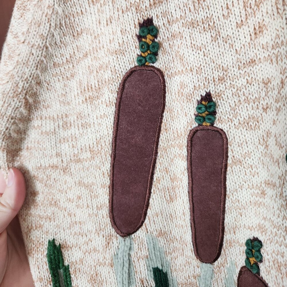 Vintage E Main Line by Eagle's Eye Sweater with Cattails - Picture 2 of 11